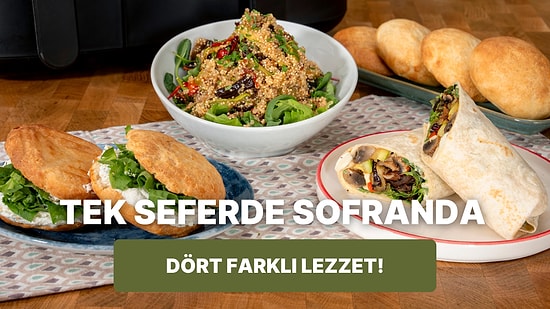 Malzemeleri Hazırlayın, Mutfağa Geçin: Airfryer'da Dört Farklı Tarifi Tek Seferde Yapıyoruz!