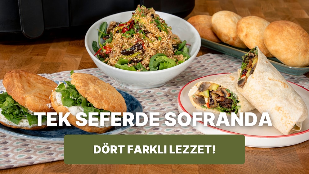 Malzemeleri Hazırlayın, Mutfağa Geçin: Airfryer'da Dört Farklı Tarifi Tek Seferde Yapıyoruz!
