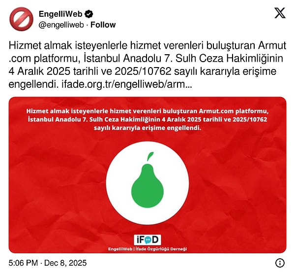 Engelli Web'in paylaşımı