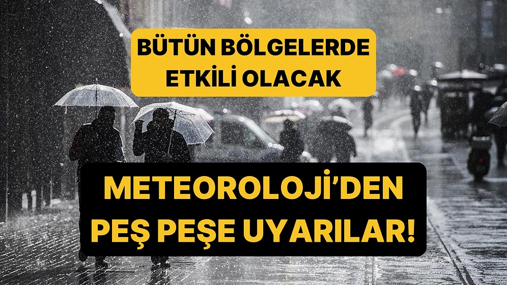 9 Aralık Salı Hava Durumu: Bütün Bölgelere Kuvvetli Sağanak Uyarısı Yapıldı!
