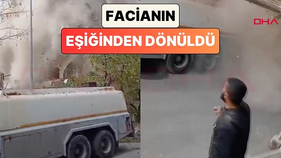 Bağcılar'da Bir Binanın Yıkımını İzleyen Vatandaşlar Enkaz Altında Kalmaktan Kıl Payı Kurtuldu