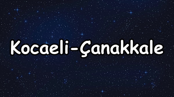 Senin kaderinde yer alan iki şehir;👇