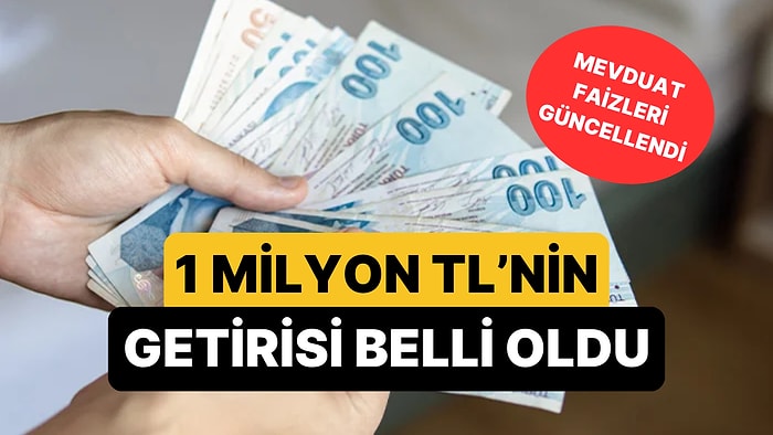 Mevduat Faizleri Güncellendi: 1 Milyon TL'nin Aylık Getirisi Ne Kadar Oldu?