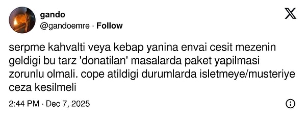 Öneri getirenler de var.