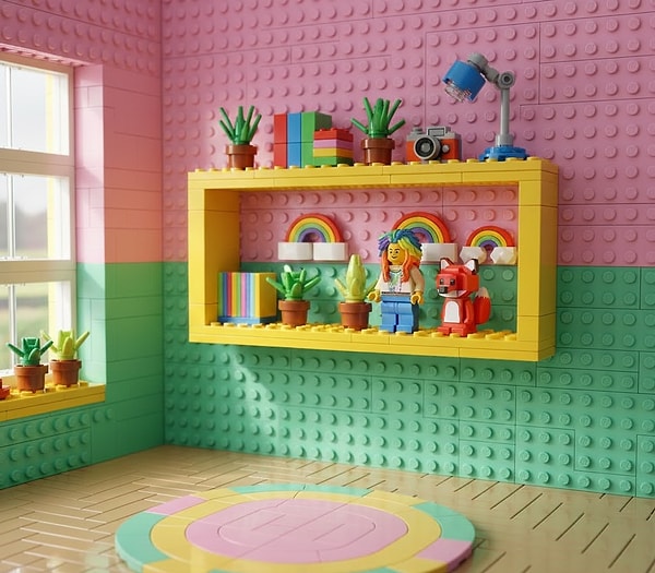 Açık raflar, hem dekoratif hem de işlevsel!