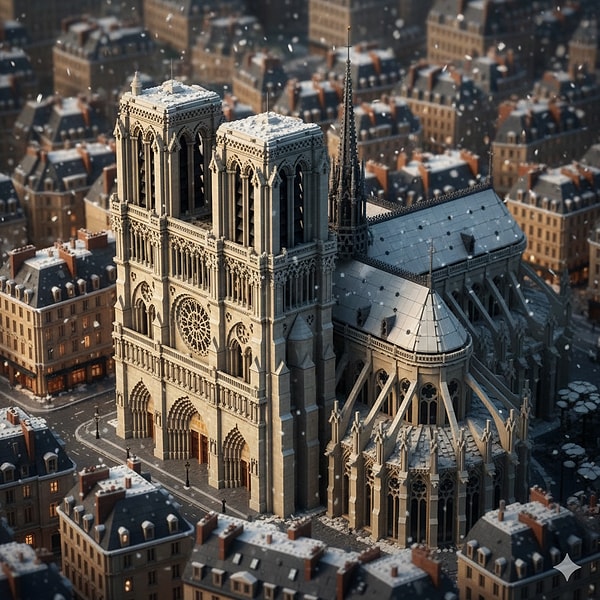 7. Paris’in Yeniden Doğan Mirası: Notre Dame Katedrali.