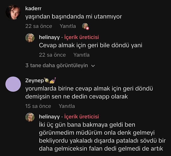 Market çalışanı olan kadın adamın kovulduğunu söyledi.