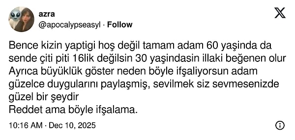 İfşalamanın yanlış olduğunu düşünen de var.