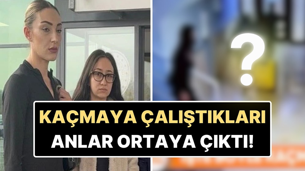 Yurt Dışına Kaçacakları İddia Edilen Güllü'nün Kızı Tuğyan ve Sultan Nur Ulu'nun Valizleriyle Kaçtığı Anlar