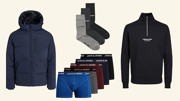 Jack & Jones'ta pantolonlardan ceketlere, boxer'lardan çoraplara birçok üründe indirim fırsatı!