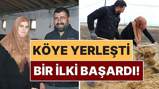 Köyde Hayat Kurdu, Bir İlki Başardı! Eşini İkna Edip Üretime Öncü Oldu