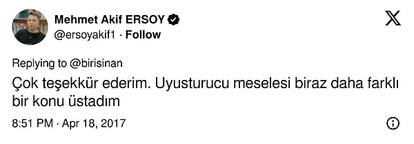 Ersoy da bu soruya şu yanıtı verdi.