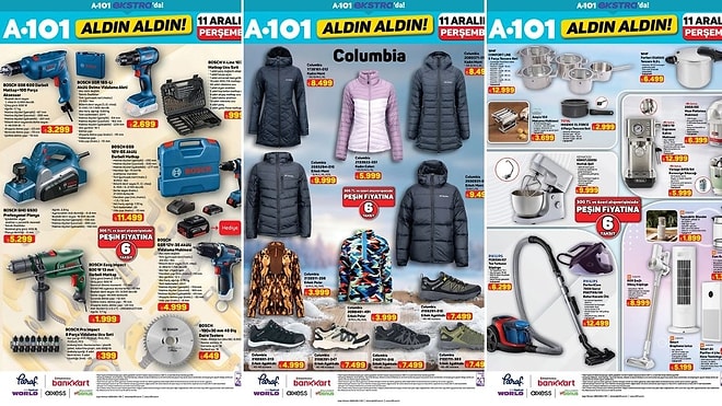 A101'e Columbia Mont Çeşitleri Geliyor! 11 Aralık 2025 İnternete Özel Aldın Aldın Kataloğu