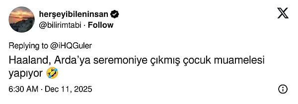 Arda Güler ve Haaland'ın savunma eşleşmesi sosyal medyada da gündem oldu. 👇