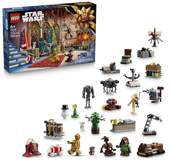 LEGO’nun Star Wars 2025 Yılbaşı Takvimi seti, 6 yaş ve üzeri çocuklar için yılbaşına geri sayımı çok daha eğlenceli hale getiriyor.