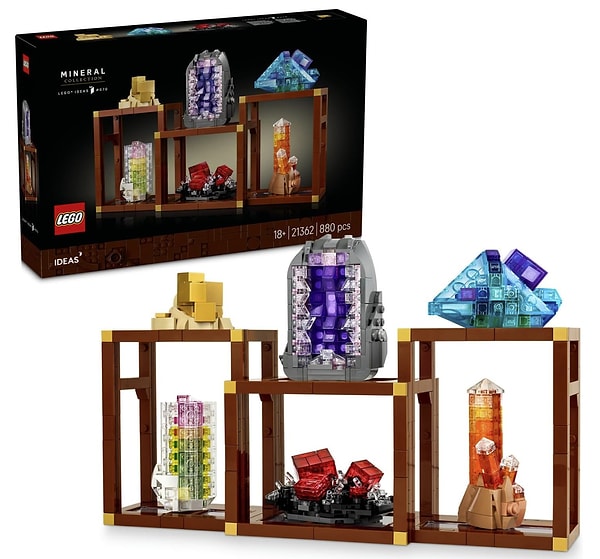 Özellikle taş ve mineral koleksiyonu merakı olan yetişkinler için hem dekoratif hem de oldukça özel bir model seti.