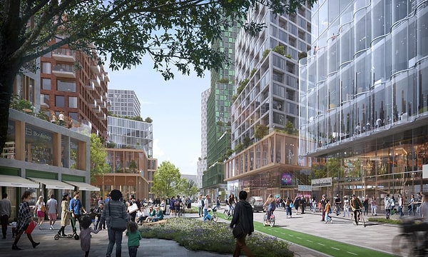 Eski pist tamamen yayalaştırılacak ve bölgenin en büyük parkına dönüşecek.