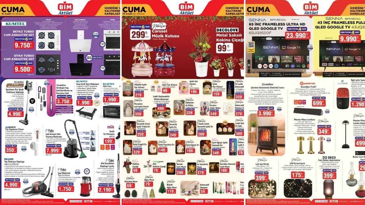 BİM'e Şömine Görünümlü Elektrikli Isıtıcı Geliyor! 19 Aralık 2025 BİM Aktüel Ürünler İndirim Kataloğu