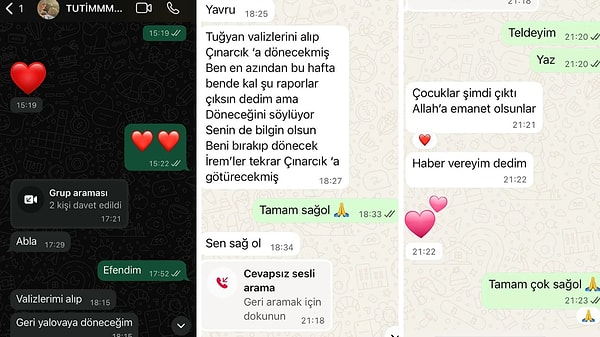 Son olarak dosyaya giren yeni WhatsApp mesajları kamuoyuyla paylaşıldı.