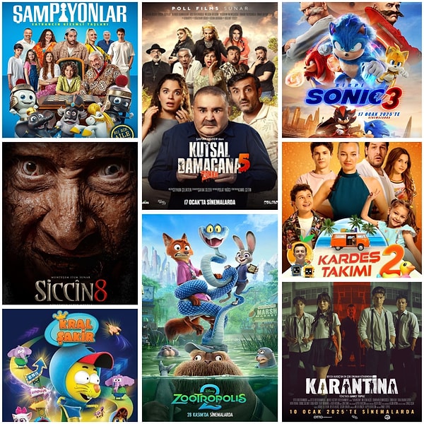 İşte 2025’te sinemalarda en çok izlenen ilk 50 film 👇