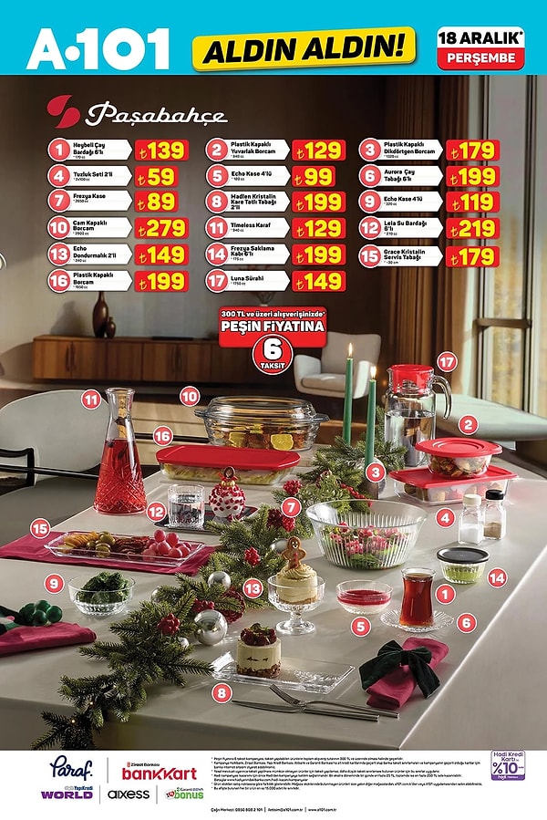 Paşabahçe Heybeli Çay Bardağı 6'lı 139 TL