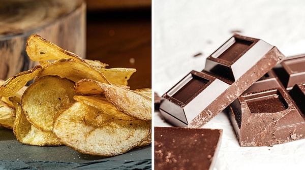 Patates cipsi ve çikolata gibisiniz!