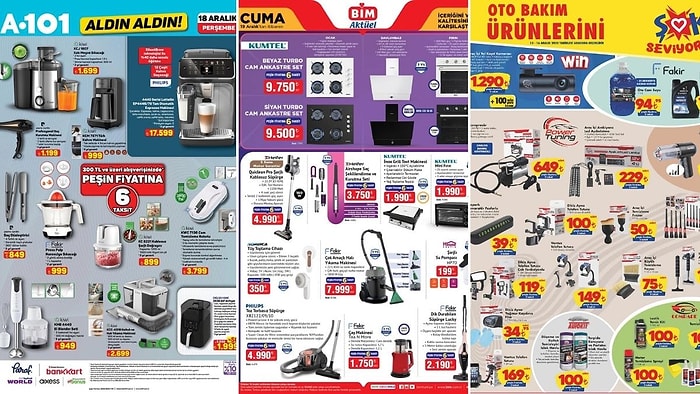 İndirim Günleri Başlıyor! 13 - 19 Aralık Haftasında A101 ve BİM Aktüel Ürünler Listesinde Ne Var?