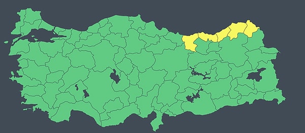 Meteoroloji saat verdi: Beş kentte sarı kodlu uyarı.