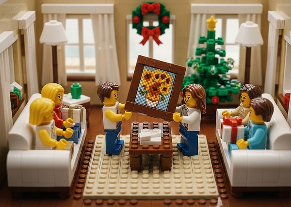 Senin alman gereken hediye LEGO® Art Vincent van Gogh Ayçiçekleri.