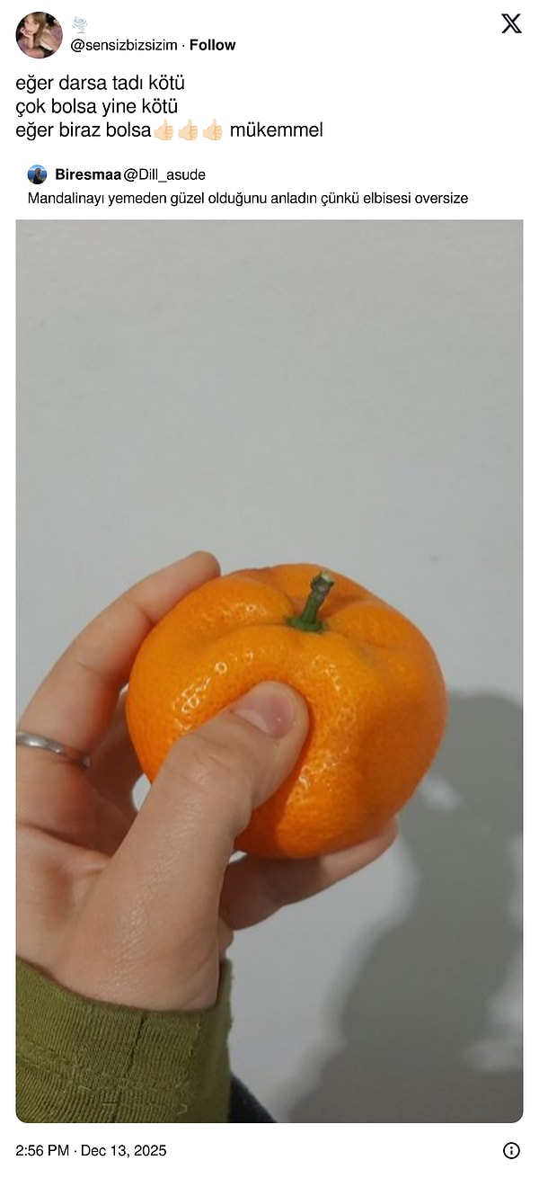 Mandalina nasıl seçilir;