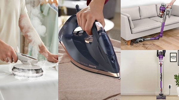 Ütü ve Süpürgelerde mevcut indirimlere ek olarak sepette net %10 indirim fırsatı sizi bekliyor!