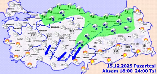 Hava sıcaklığı azalıyor.