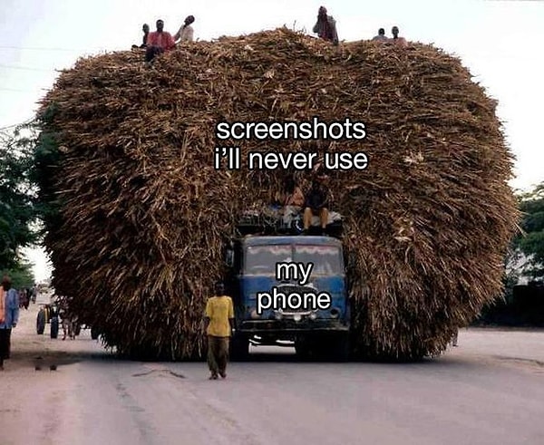 Telefonum ve hiçbir zaman kullanmayacağım ekran görüntüleri