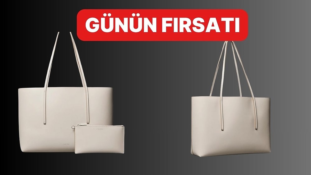 Günün Fırsatı: Calvin Klein FOIL LOGO Tote Çanta İndirimde!