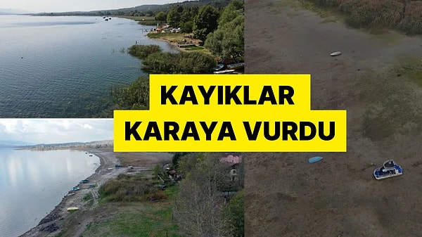 Suların Çekildiği Sapanca Gölü Alarm Veriyor