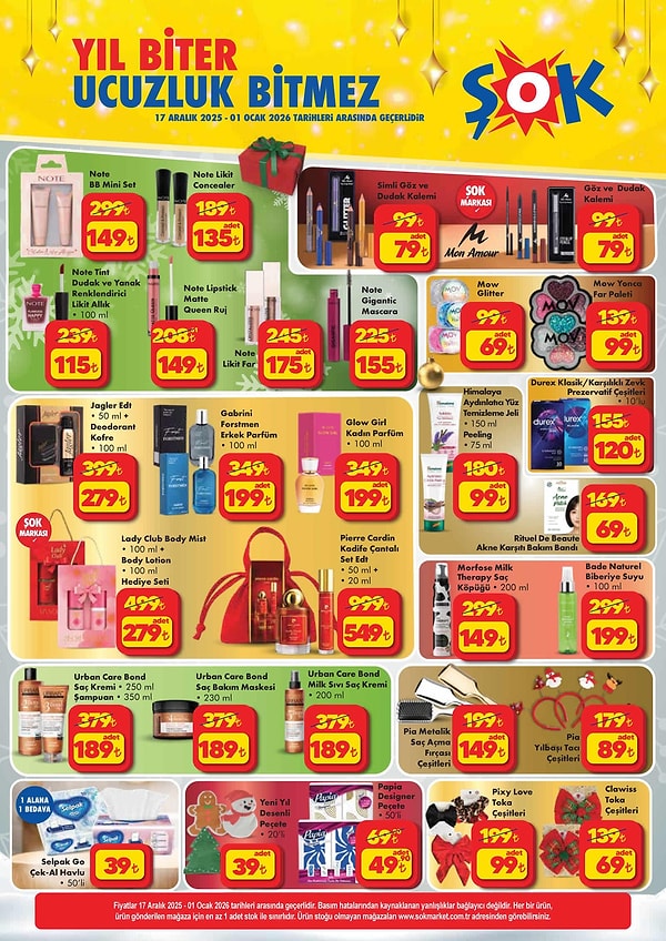 Yeni Yıl Desenli Peçete 39 TL