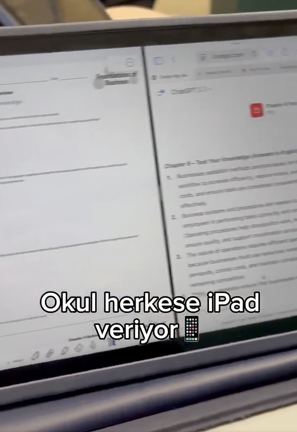 Yemeklerde hep fast food çıkıyor, okul bütün öğrencilere iPad dağıtıyor.