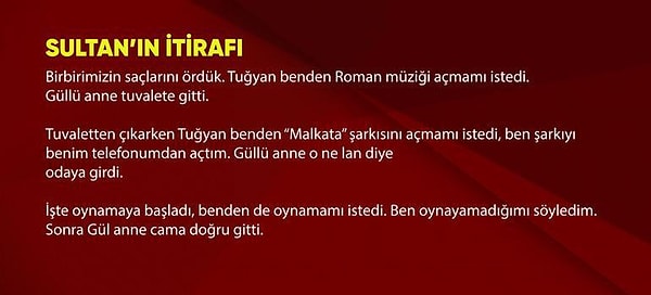 Sultan Nur Ulu'nun ifadesi: