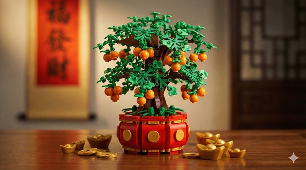 7. Çin'in en popüler ritüellerinden biri olan Para Ağacı (Money Tree) de en tatlı ikonlardan biri.