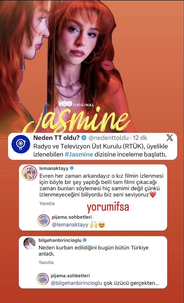 Evrim Akın, YouTube hesabından kendisine destek veren yorumları cevapsız bırakmadı.