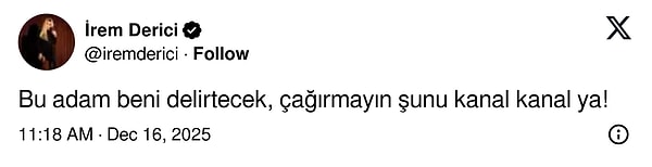 Şarkıcı İrem Derici ise duruma isyan etti.