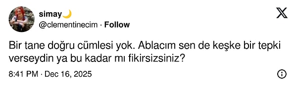 Tabii bu açıklamalar en az diğer açıklamalar kadar tepki çekti.