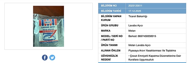 Ticaret Bakanlığı’nın sitesinde ifşa ettiği firmalara bir yenisi daha eklendi.