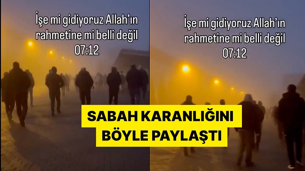 Bir Vatandaş Sabah Karanlığında İşe Gidişini İronik Bir Şekilde Paylaştı