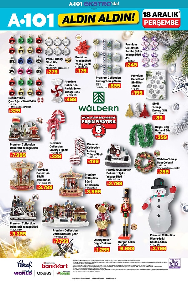 Waldern Yılbaşı Süsleri