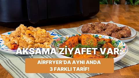 Airfryer'da Baharatlı Balkabağı, Sarımsaklı Köfte ve Ayvalı Crumble Nasıl Yapılır?
