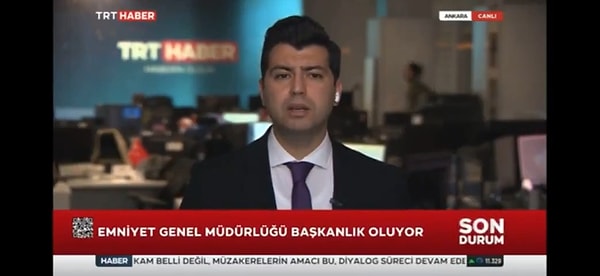 TRT Haber'de yapılan bir canlı bağlantı sırasında ortalık karıştı.