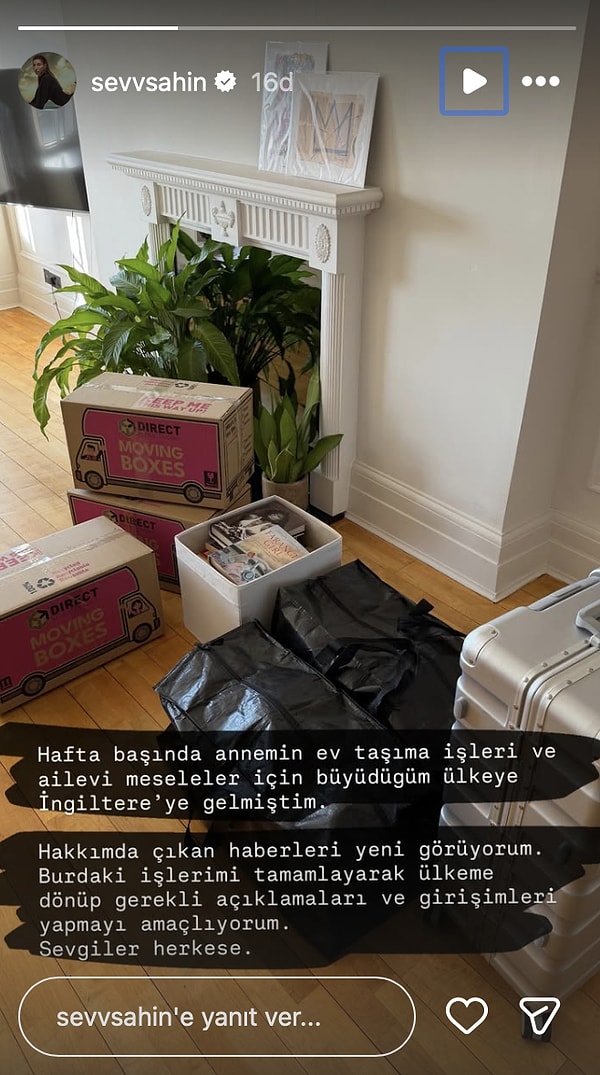 Yurt dışında olduğu belirlenen Şevval Şahin hakkında çıkan yakalama kararının ardından paylaşımda bulundu.