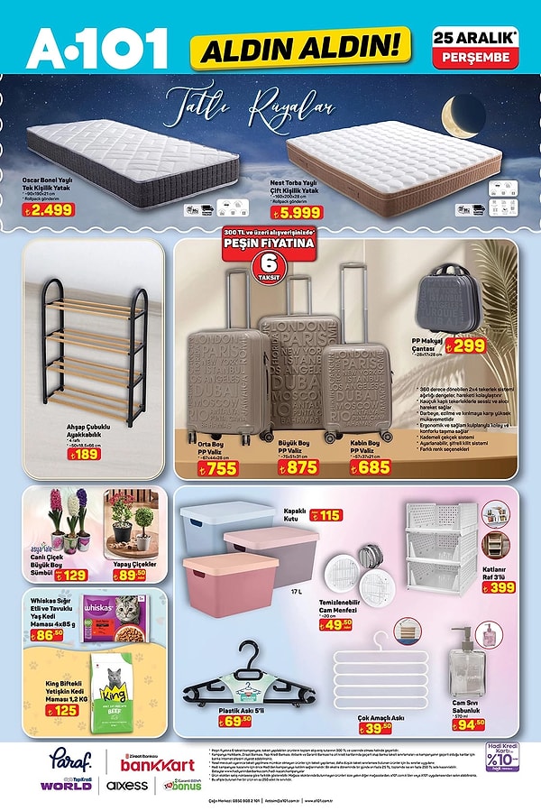 Oscar Bonel Yaylı Tek Kişilik Yatak 2.499 TL