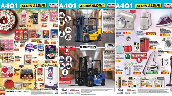 A101'e Elektrikli Forklift Geliyor! 25 Aralık 2025 Aldın Aldın Kataloğu